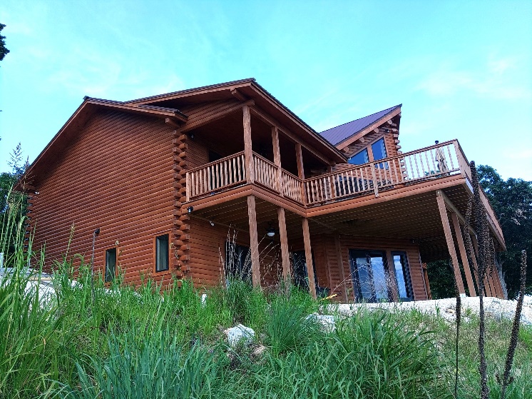 Widdowson log home construction photo 23